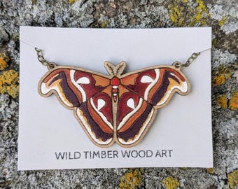 Atlas Moth Necklace