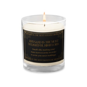Funny Acotar Candle, Acotar fan gift, acomaf, A court of thorns and roses merch, Velaris Candle, Book Lover Candle, Literary Book Candle