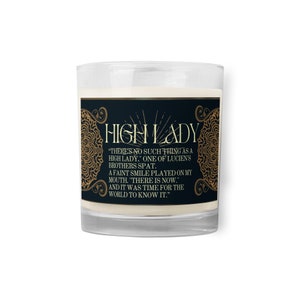 Smells like a High Lady, Acotar fan gift, Acomaf, Book Lover Candle, Velaris City of Starlight candle, Acotar merch, Literary Candle