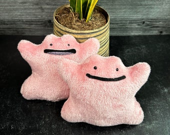 Small Ditto Plush // Handmade Plushie // Pokémon Inspired