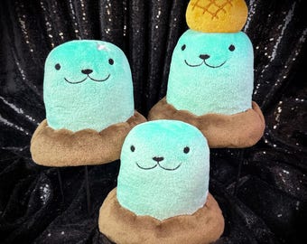 Whacka Plush // Handmade Blue Mole Plushie // Paper Mario TTYD Inspired // The Thousand Year Door