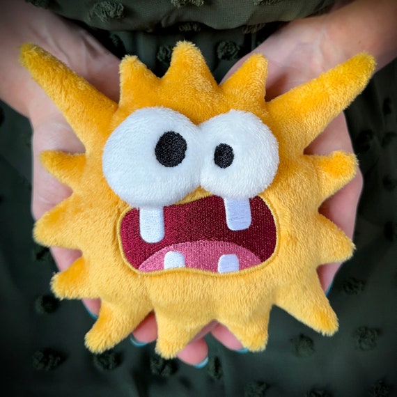 Fuzzy Plush // Gold // Handmade Plushie // Paper Mario TTYD Inspired
