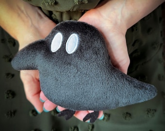 Crow Plush // Handmade Bird Plushie // Paper Mario TTYD Inspired