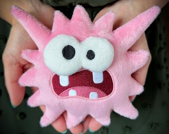 Fuzzy Plush // Pink // Handmade Plushie // Paper Mario TTYD Inspired