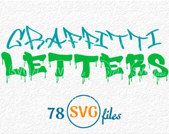Graffiti Font Cricut Etsy