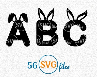 Download Bunny Ears Letters Etsy