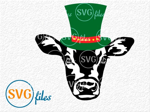 Download Free Cow With Elf Hat Svg Elf Hat Svg Cow Head Svg Cow Face Etsy SVG Cut Files