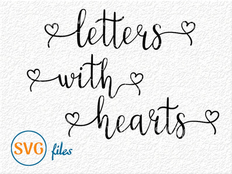 Svg Fonts For Cricut Font With Hearts Cursive Font Svg Etsy Uk | My XXX ...