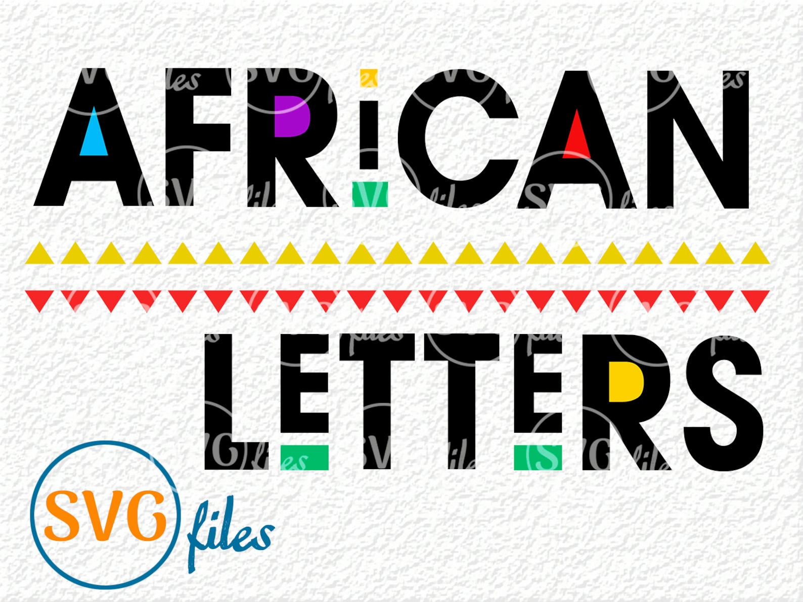 African Letters Svg African Letters Cut File African Letters Etsy