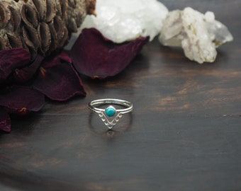 ADSILA Turquoise Sterling Silver 925 Ring