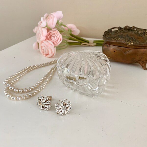 Glass Heart Box Etsy