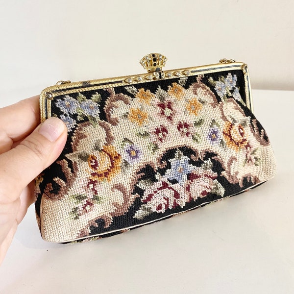 Needlepoint Clutch Etsy