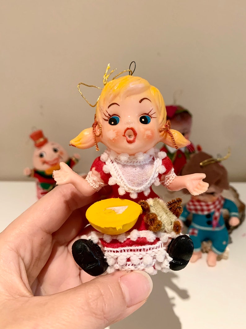 Set of 4 Vintage Nursery Rhyme Christmas Ornaments Mother  Etsy