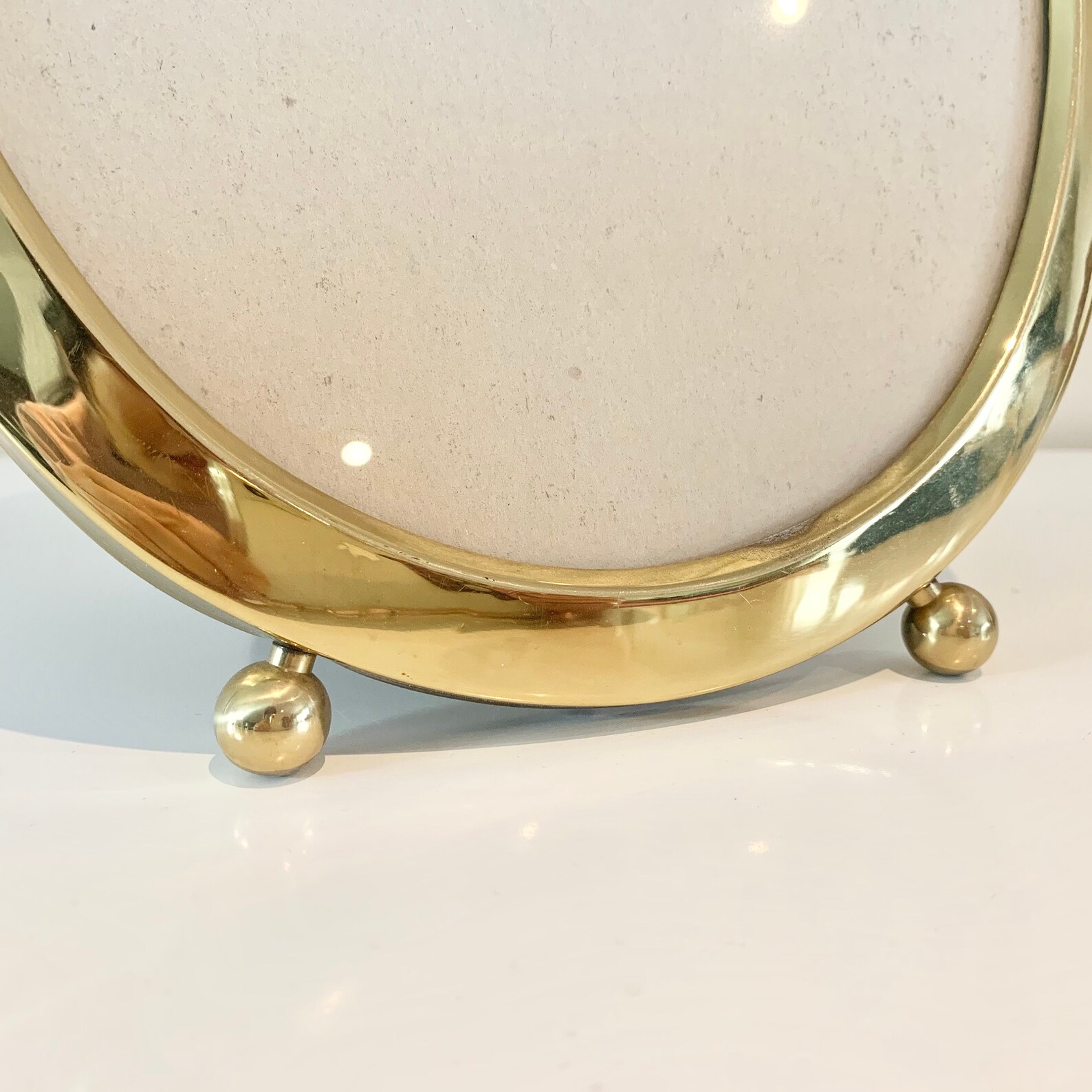 Vintage Large Solid Brass Frame Oval 8 x 10 Picture Frame Etsy