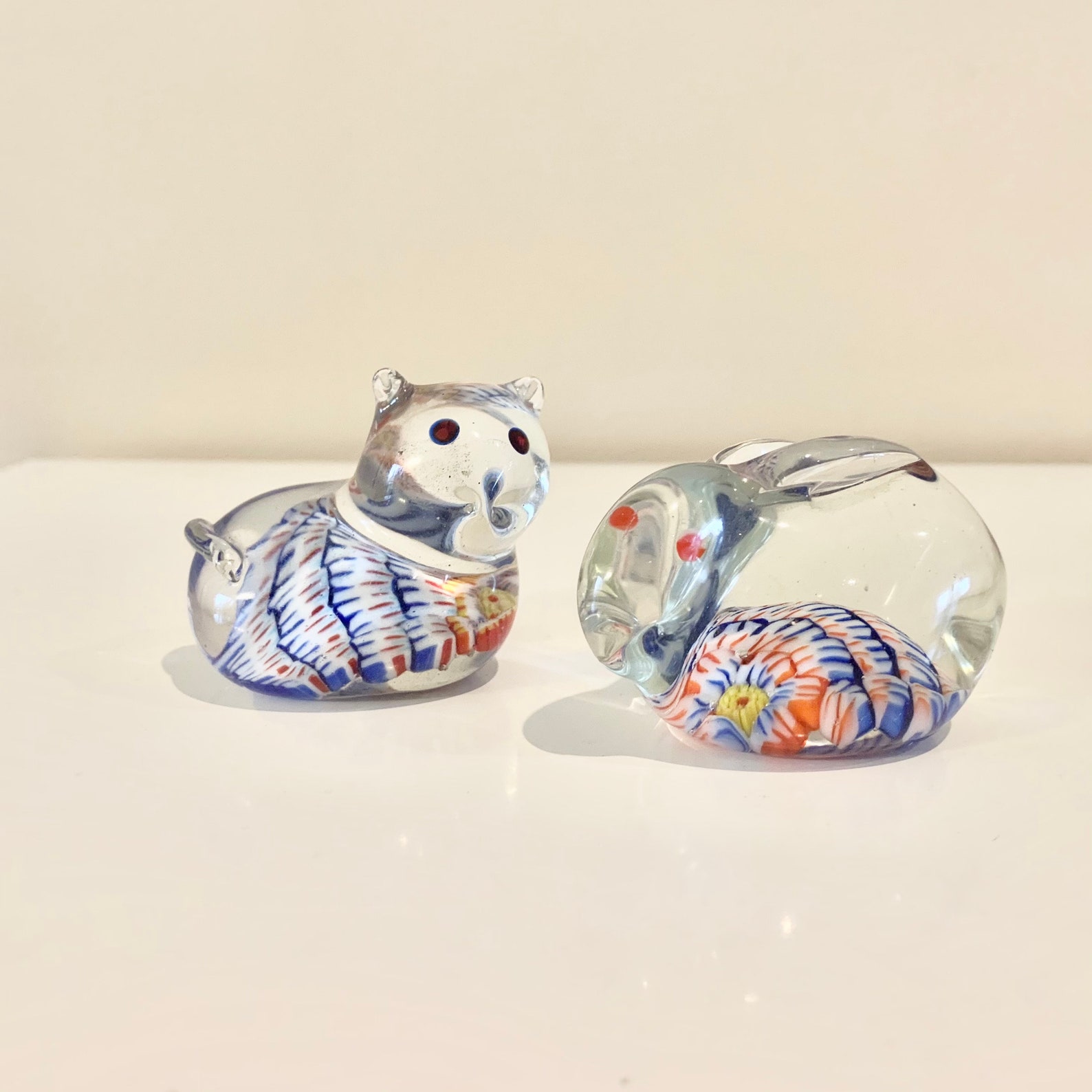 Vintage Murano Millefiori Bunny Rabbit or Cat/Chaton | Etsy