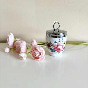 Vintage Royal Worcester Egg Coddler, Standard Size, Porcelain Egg Coddler, &quot;Bournemouth&quot; Pattern, England