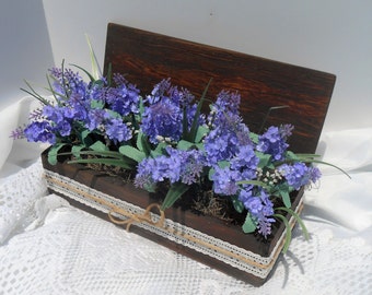 Lavender Flowers in an Antique Box