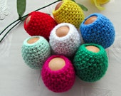 Set of 7 Egg Cozy, Easter Egg Cover, Easter Decorations, Crochet Easter Egg, Easter Eggs Wrapper, Knitted Egg Cozy, Spring Decorations