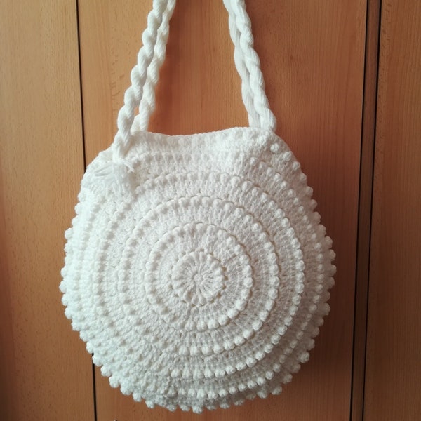 Crochet bag patterns, Circular bag crochet pattern, DIY crochet bag, pdf download crochet bag pattern, Easy crochet bag patterns, round bag