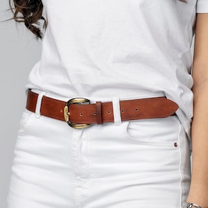 Leather Belt, Full Grain Leather Belt, Womens Leather Belt, Black Leather Belt, Mother's Day Gift image 1