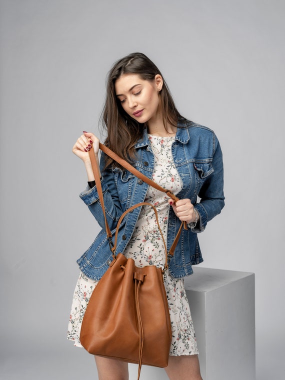 Camel Bucket Bag Camel Leather Bag Handmade Bucket Bag Soft Leather Bag bucket Shoulder Bag Drawstring Mother s Day Gift Etsy