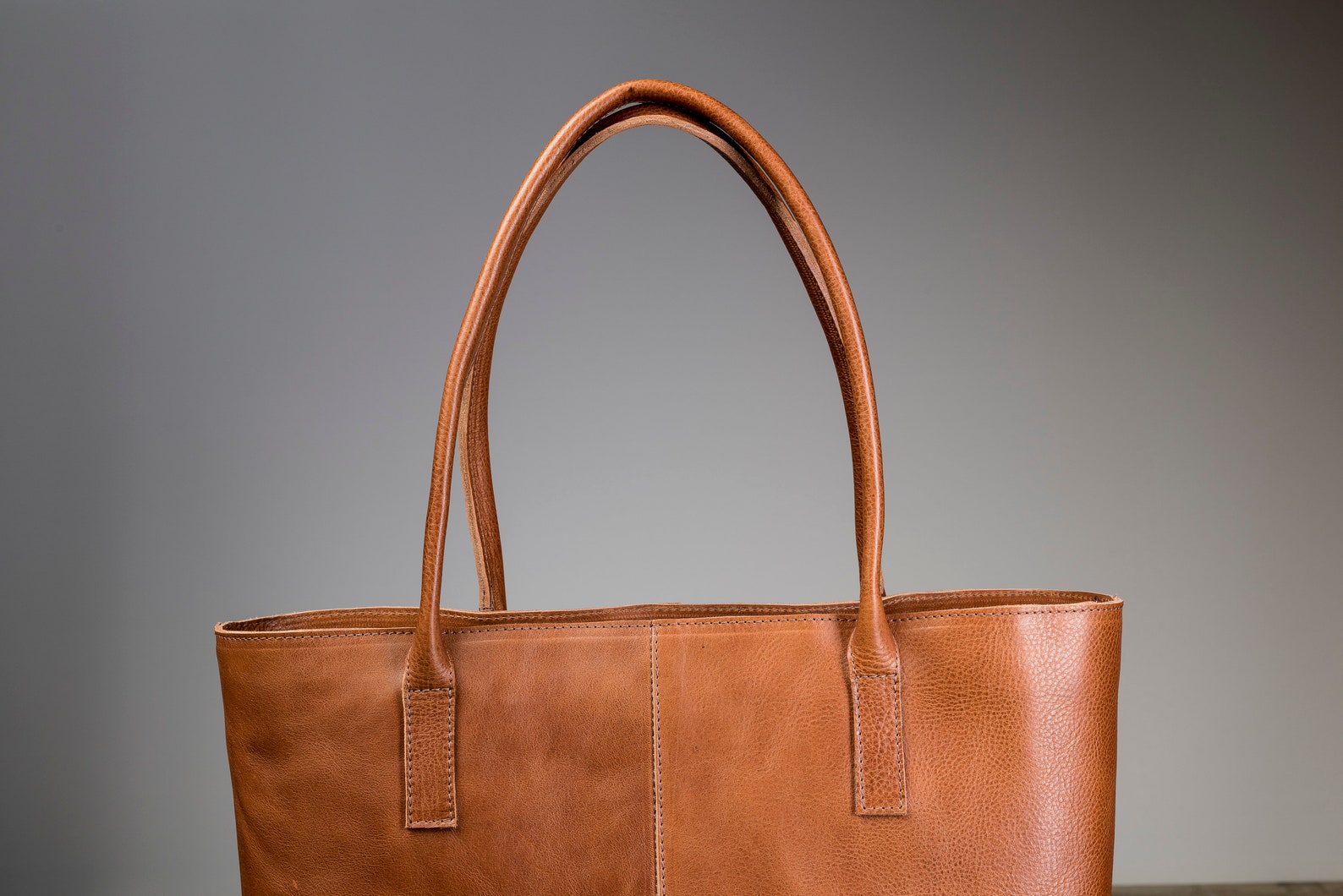 Cognac Leather Shoulder Bag Women Shoulder Bag Shoulder Bag Etsy