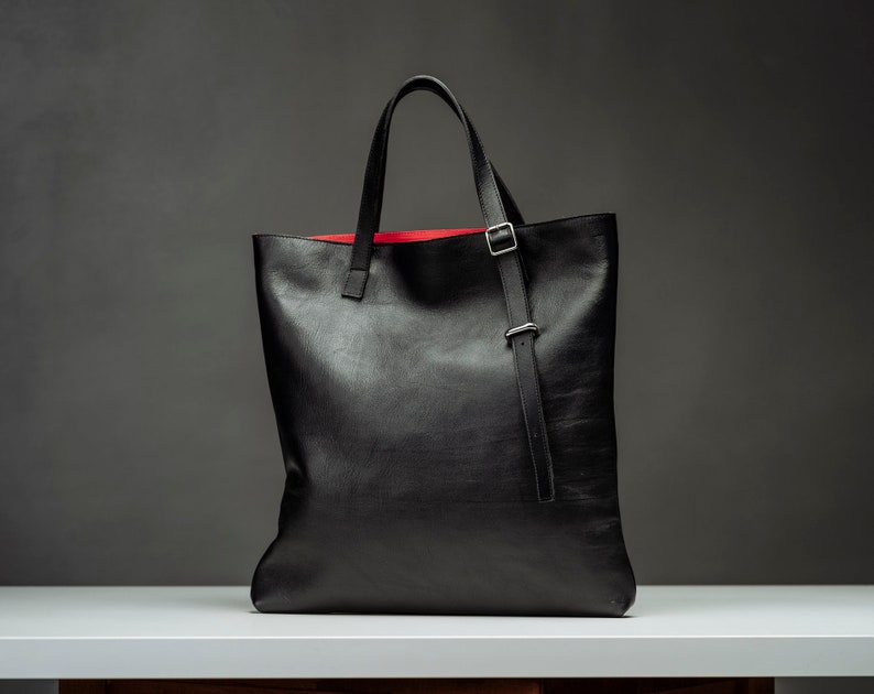 Limited Edition Leather Tote Bag, Women's Leather Tote Bag, Women's Gift Birthday, Summer bag, Computer Bag, Laptop 15''Hand Bag image 1