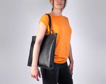 Mothers Day Gift, Women Laptop Bag, Leather Shoulder Bag, 15'' Laptop Tote Bag