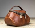 Leather Makeup Bag, Valentines Day gift for Women, Makeup Bag, Personalized Leather Makeup Bag, Mother's Day Gift product logo