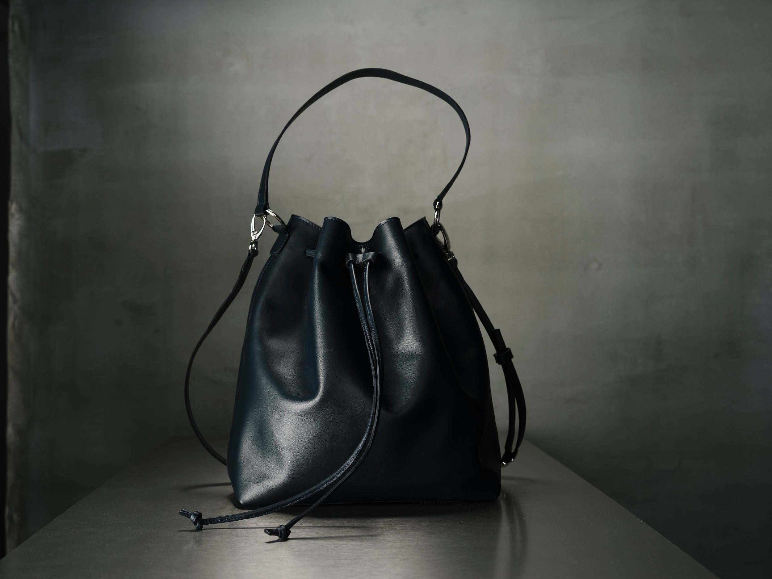 Birdy Bucket Bag, Natural Leather