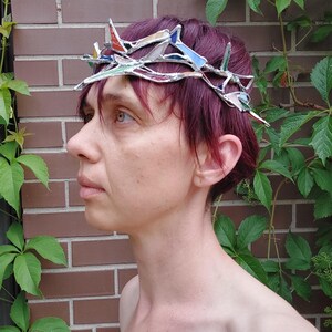 Stained glass crown, stylized crown of thorns image 19