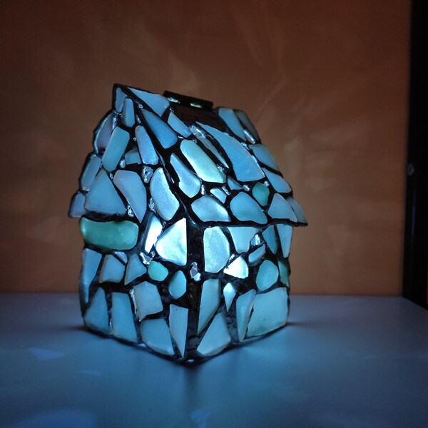 Glass Mosaic Light Box Etsy