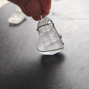 White sea glass ornaments, set of 10 Christmas tree baubles, suncatchers image 6