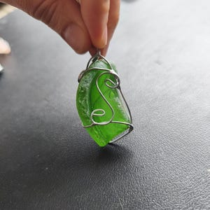Sea glass ornaments, set of 10 Christmas tree baubles, suncatchers image 6