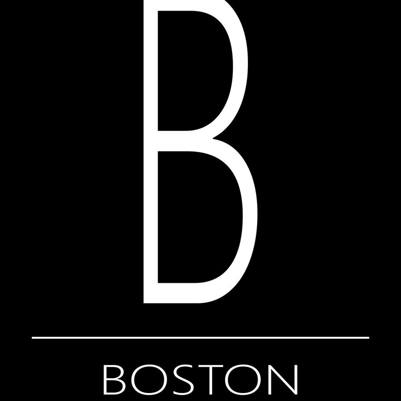 Boston Print Boston Poster Boston Art Boston Coordinates Etsy