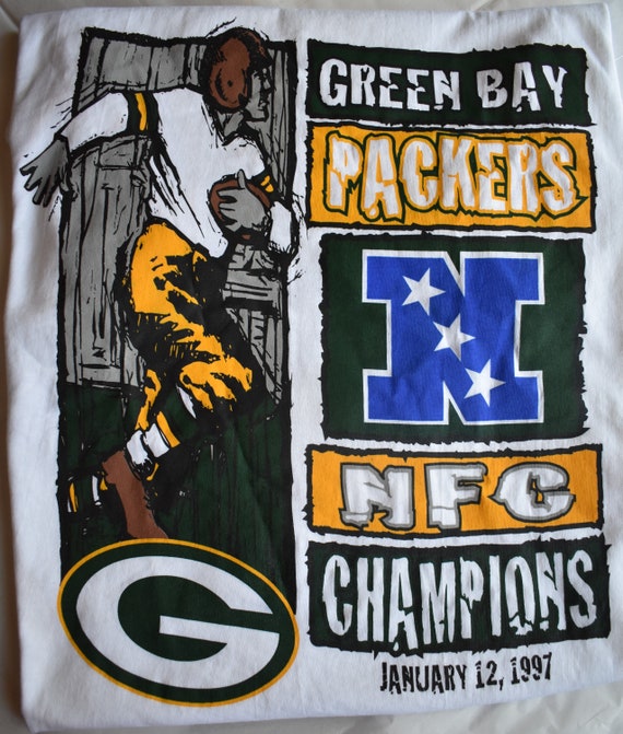 Vintage 1997 NFC NFL Green Bay Packers Champion S… - image 2