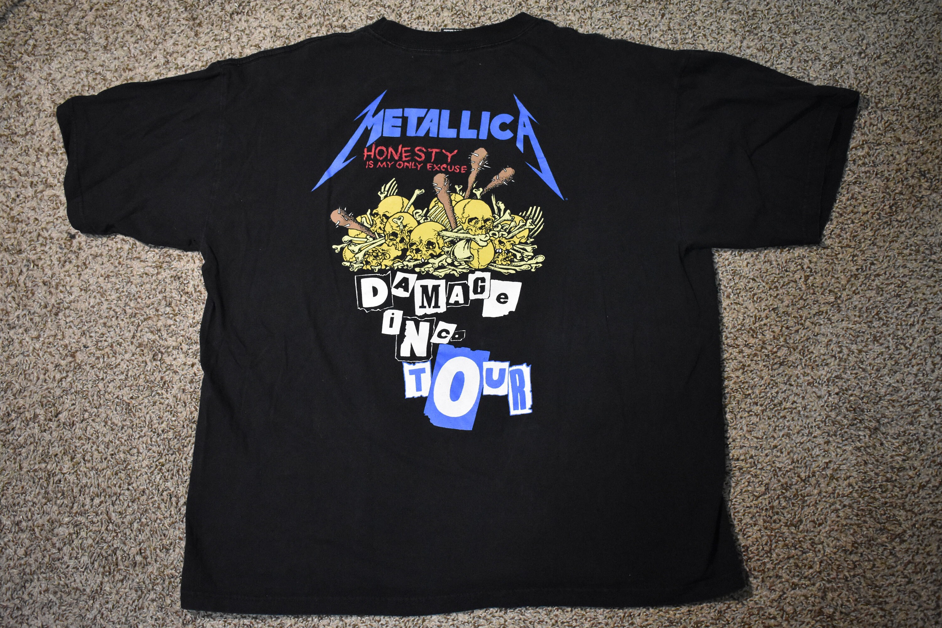 Vintage 1994 Damage Inc. Tour Metallica Giant Licensed Size | Etsy