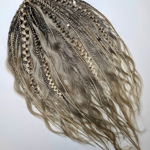 Light brown ombre wavy dread extension Loose end synthetic dreads Ombre curly dreads Wavy crochet extentions Brown wavy dread extensions
