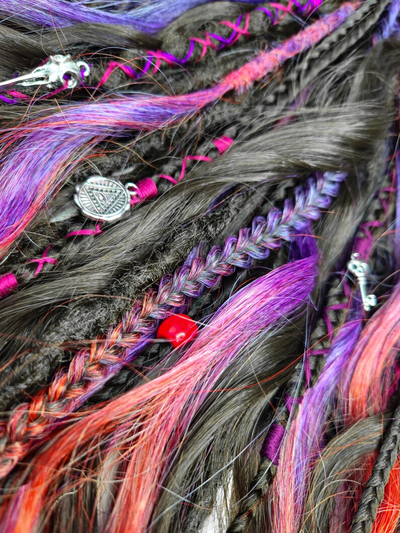 Prima R Dread Meroon Color Colourful Ombre Brushable Curly Dreads Brown Wavy Crochet Dreads ...