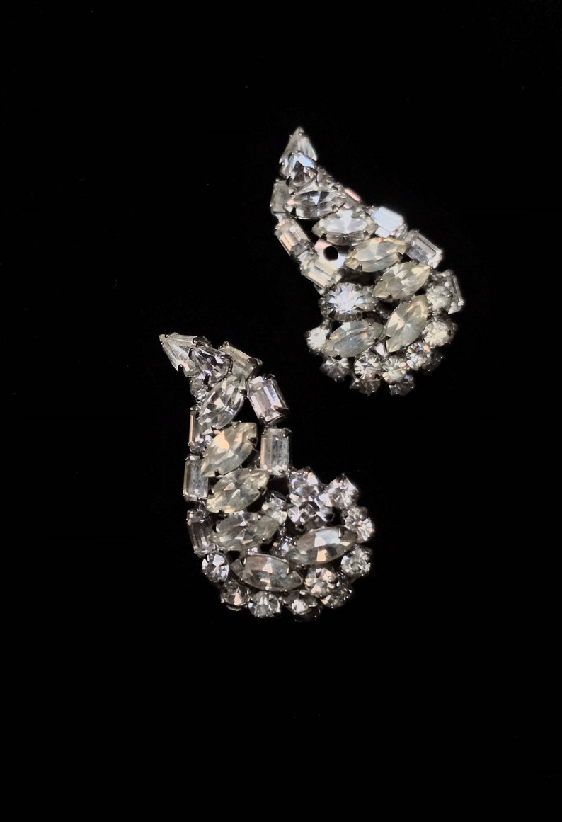 Vintage Sherman Earrings Sherman Clip On Earrings Large Etsy