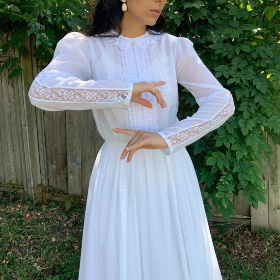 Vintage 1960s SHEER Cotton Dress. Includes a Vinta