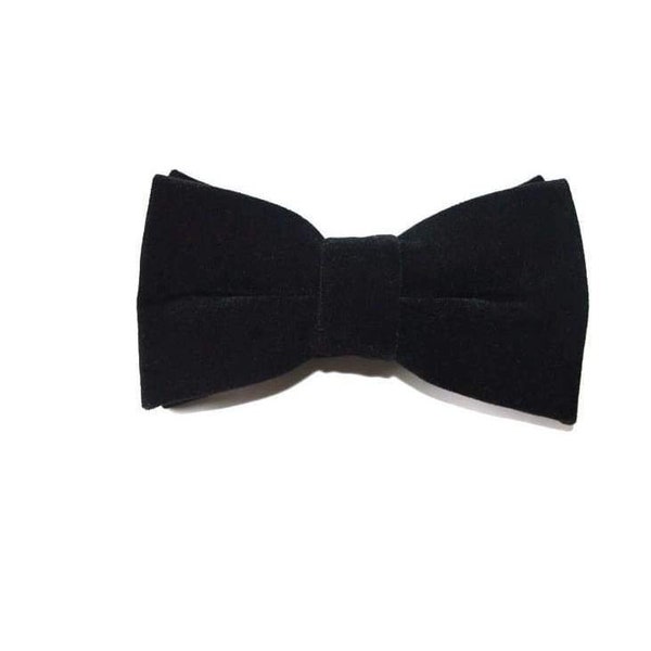 Conventional Black Velvet Bow Tie Pre-Tied Bow tie, Wedding  bowtie, Tom Ford style, Hand made  Self Tie Bow Tie Handmade