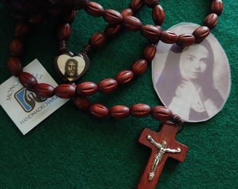 Chaplet Holy Face Repair wooden beads