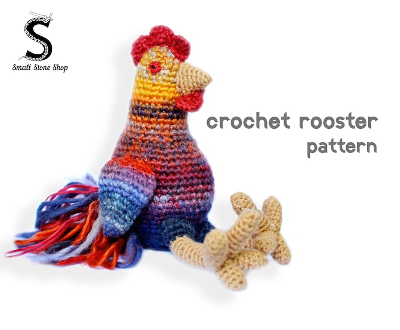 Amigurumi Rooster Crochet Pattern symbol of 2017 Year Etsy