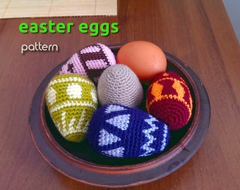 Patrón de crochet de huevos de Pascua amigurumi en PDF / Regalo de crochet para Pascua / Patrón de huevo de Pascua amigurumi / Patrón de crochet de Pascua amigurumi