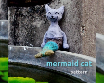 Crochet Cat Pattern: The Mermaid Cat | Amigurumi Cat Crochet Pattern | PDF Crochet Pattern Cats | Amigurumi Cat
