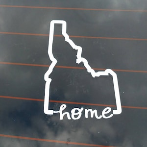 State Home Aufkleber, Idaho, Auto Fenster Aufkleber, State Car Aufkleber, Idaho Aufkleber für Auto, Idahome, Staatsstolz, Auto-Zubehör, Geschenk für neues Auto