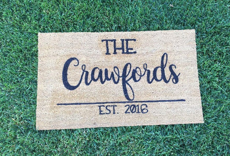 Custom Personalized Doormat mat front entryway Etsy