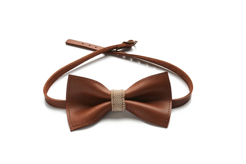 Set of Leather braces, bowtie,handy, Unique suspenders with bow tie, gifts for him, wedding suspenders, christmas gifts for boyfriend image 2