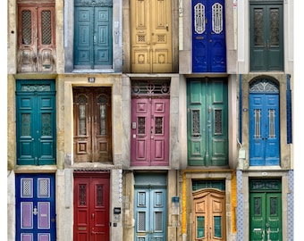 Old Doors of Porto - signed mounted print - FREE DELIVERY